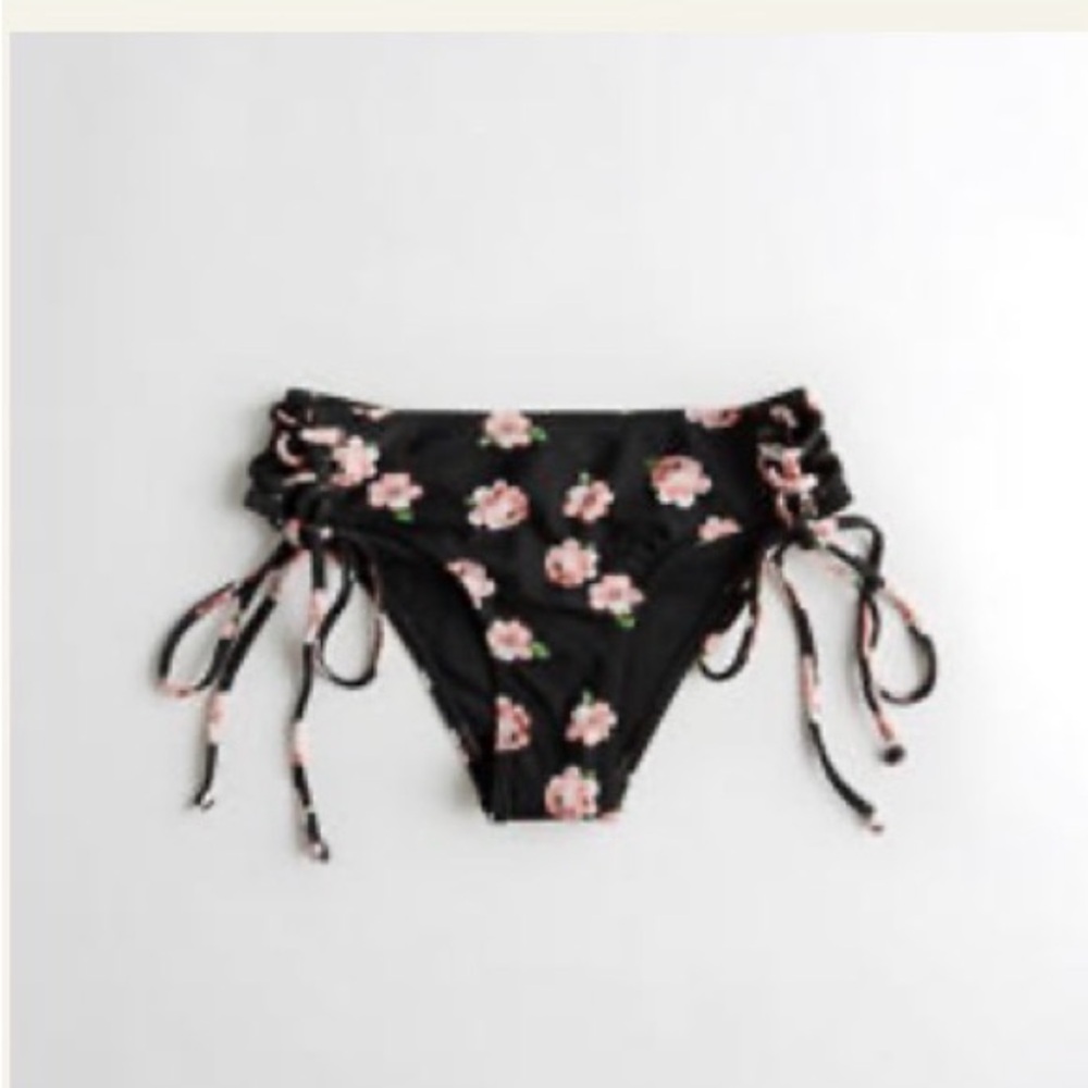 Lace-Up Cheeky Bikini Bottom